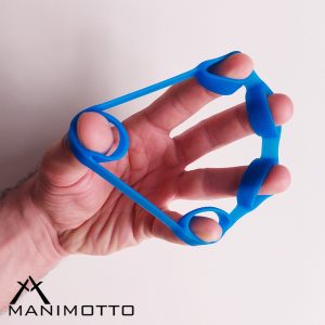 کش تقویت انگشت و ساعد، کش بازکننده انگشت دست، رنگ آبی تیره، مقاومت 8.8LB 4kg