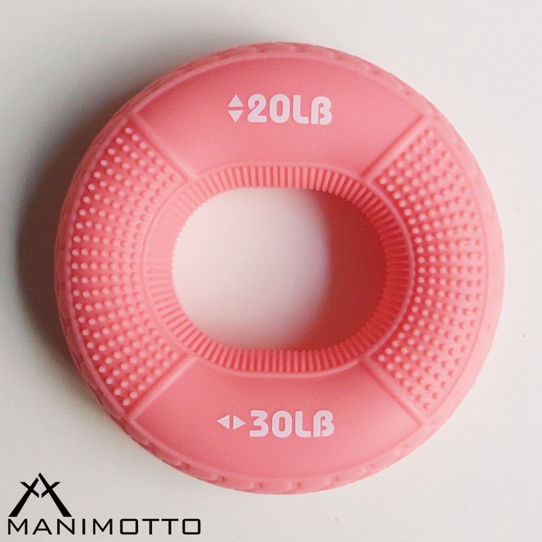 حلقه تقویت مچ دست سطح 1 1 حلقه تقویت مچ دست سطح 1 - رنگ صورتی - دارای دو مقاومت 20lb و 30lb
