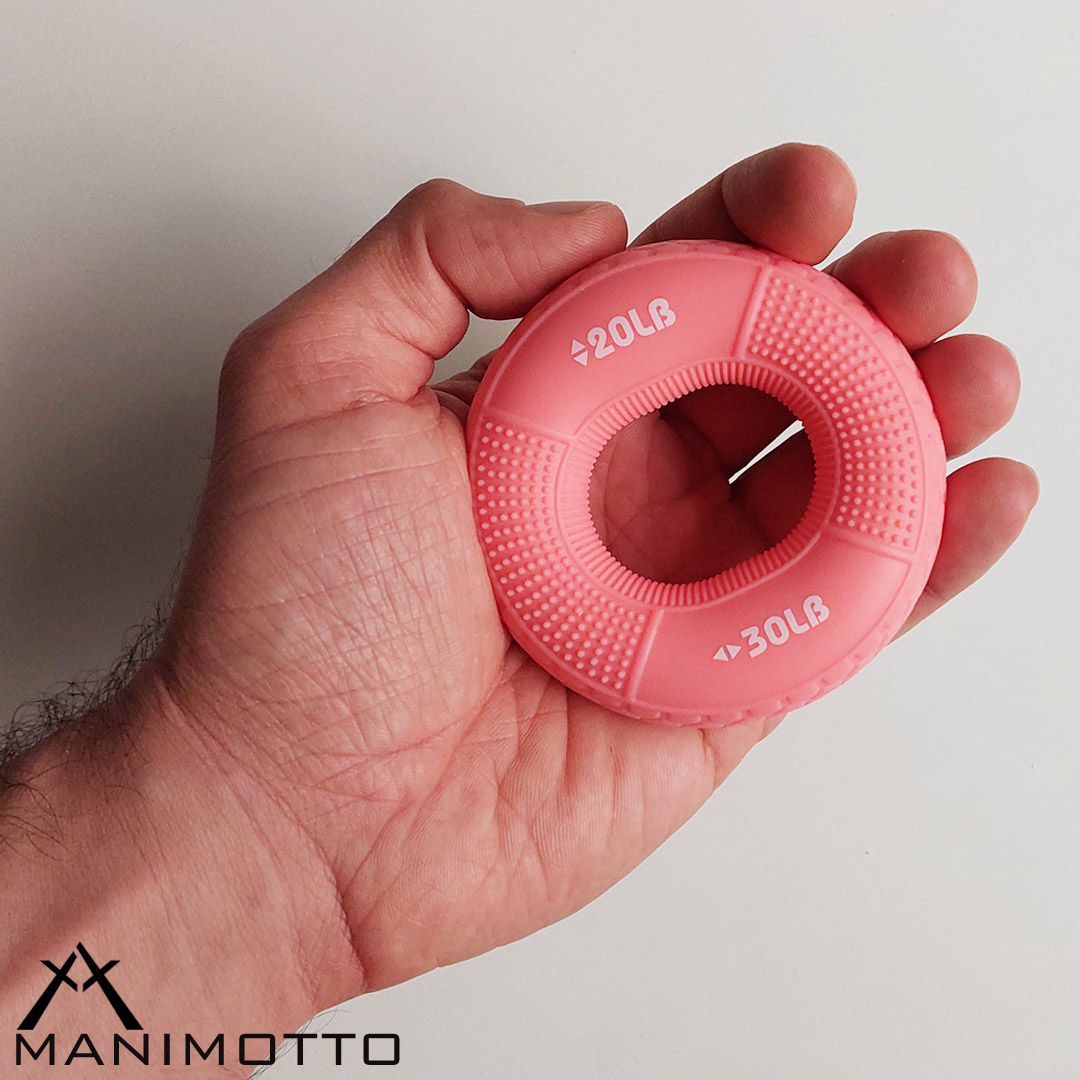 حلقه تقویت مچ دست سطح 1 10 حلقه تقویت مچ دست سطح 1 - رنگ صورتی - دارای دو مقاومت 20lb و 30lb