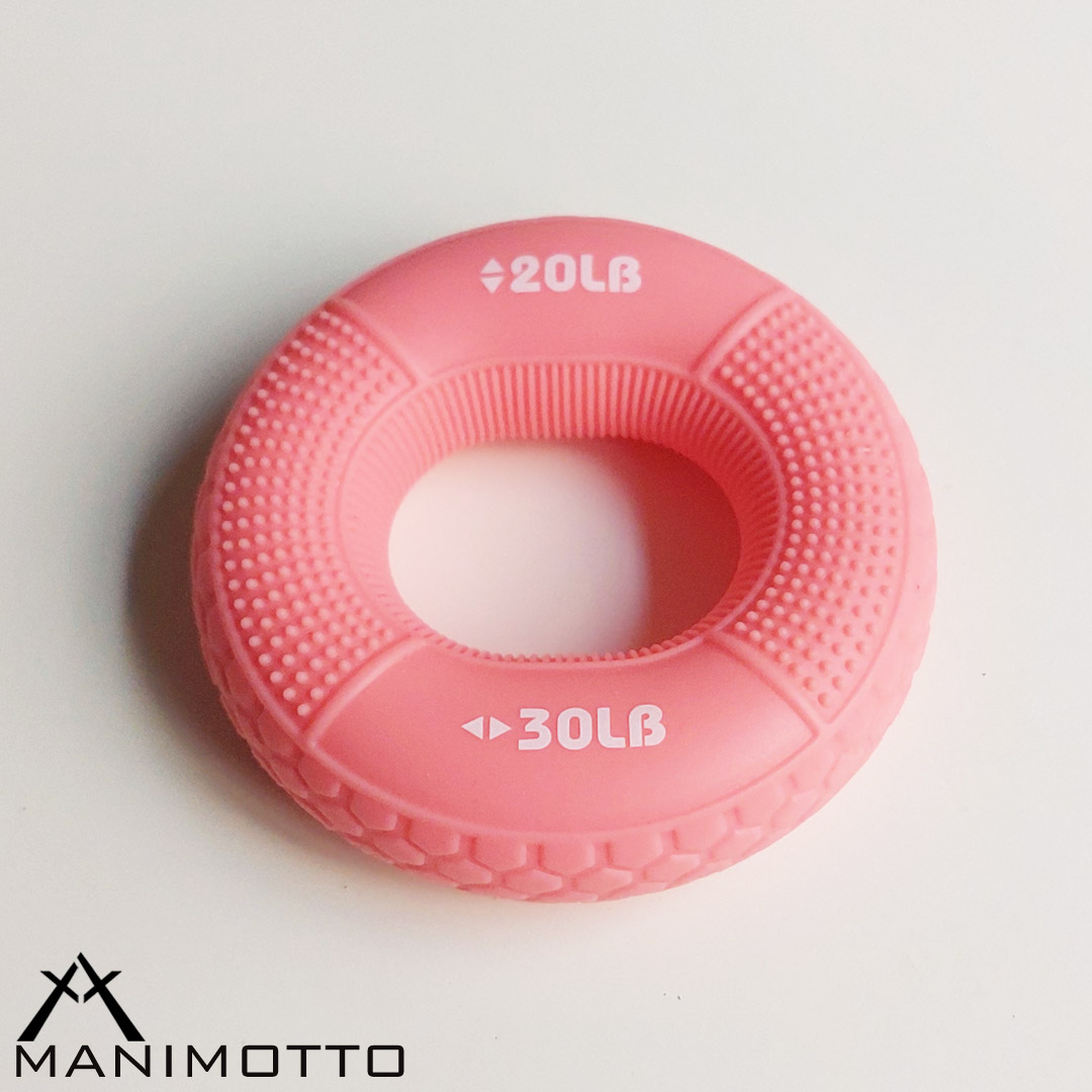 حلقه تقویت مچ دست سطح 1 3 حلقه تقویت مچ دست سطح 1 - رنگ صورتی - دارای دو مقاومت 20lb و 30lb