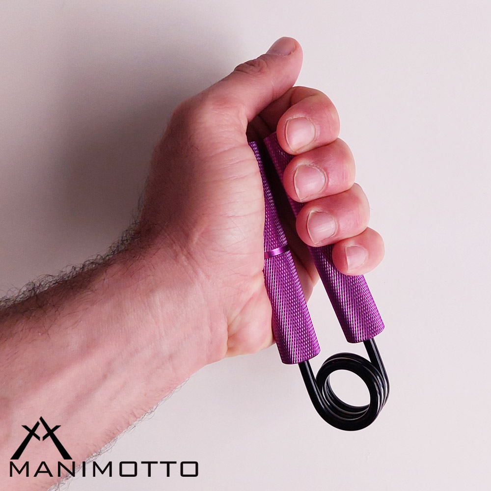 ست کامل فنر تقویت مچ مناسب مبتدی تا حرفه ای و رگ سازی دست 10 فنر تقویت مچ استیل مقاومت 50 پوندی- مقاومت 22.5 کیلویی- رنگ بنفش